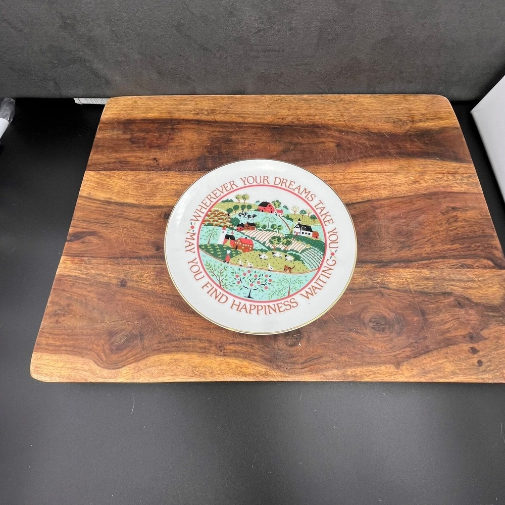 Dreams and Happiness Decorative Plate - Heirloom Editions by Paula - Picture 4 of 6